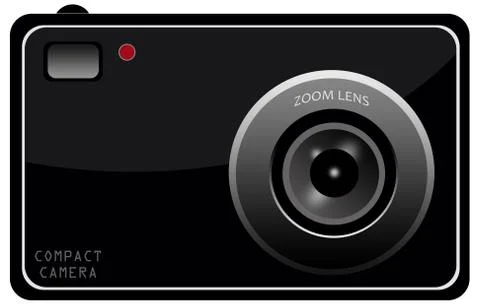 Compact camera Stock Illustration