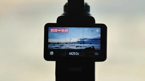 Compact Camera Recording Boracay Sunset Timelapse On Tropical Beach Coast Stock Footage 342178395
