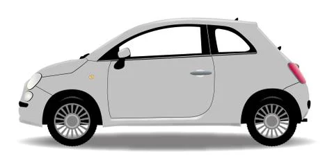 Compact Car Stock Illustration