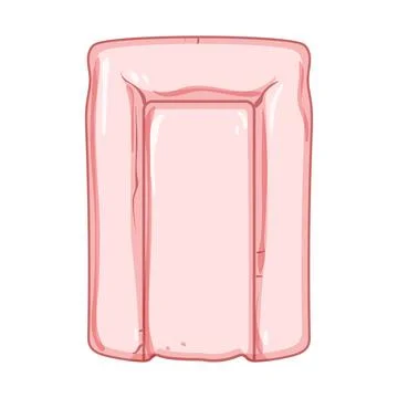 Compact changing pad cartoon vector illustration Illustrazione stock