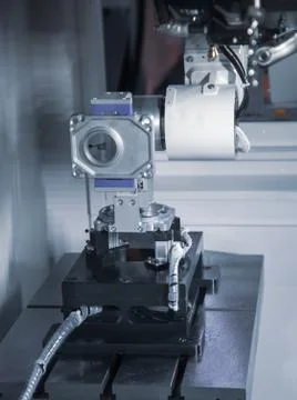 Compact CNC lathe Stock Photos