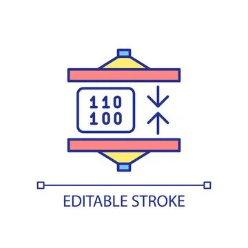 Compact code RGB color icon 스톡 일러스트