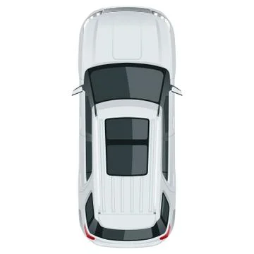 Compact crossover, SUV, 5-door station wagon car. Template vector isolated. Stock Illustration