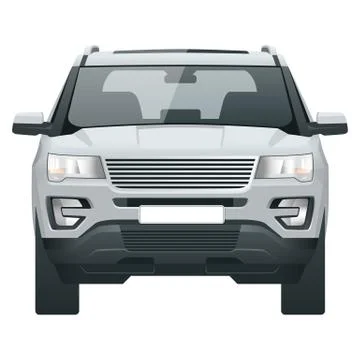 Compact crossover, SUV, 5-door station wagon car. Template vector isolated. Stock Illustration