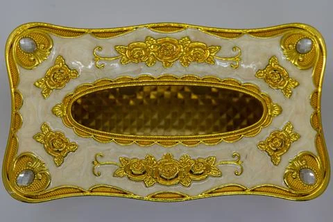 Compact design with easy access to tissues for convenience. Stock Photos