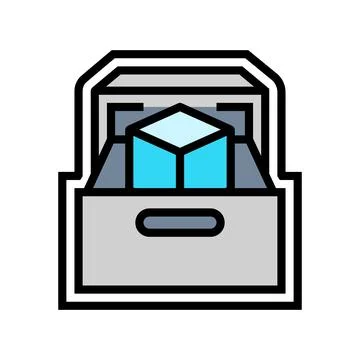 Compact design storage color icon vector illustration Stock Illustration