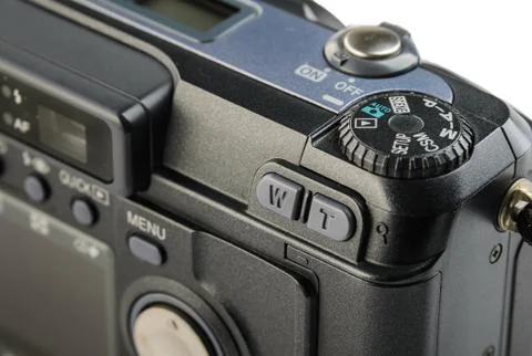 Compact digital camera control panel Stock Photos