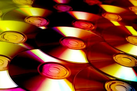 Compact disc background Stock Photos