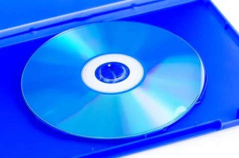 Compact disc in box Stock Photos