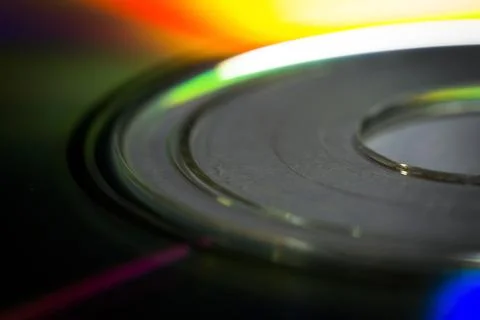 Compact disc close-up Stock Photos