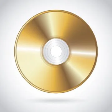 Compact disc design over gray background vector illustration Illustrazione stock