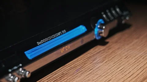 Compact Disc is Ejected From the DVD player Stock Footage 260462462