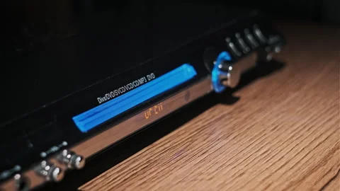 Compact Disc is Ejected From the DVD player Stock Footage 263444670