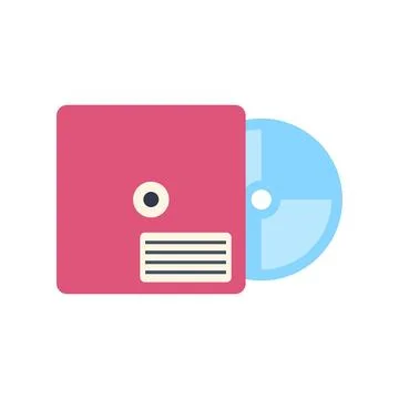 Compact disc extracting from a digital data player Stock Illustration