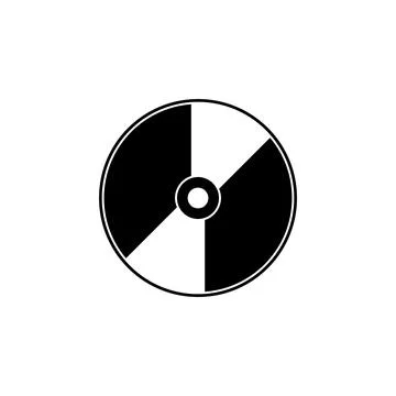 Compact Disc Flat Vector Icon イラスト素材