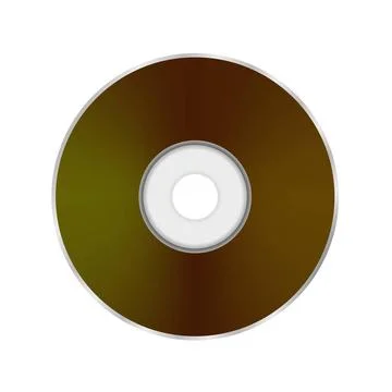 Compact Disc Icon Compact Disc Icon Isolated on White Background. Copyrigh... Stock Photos