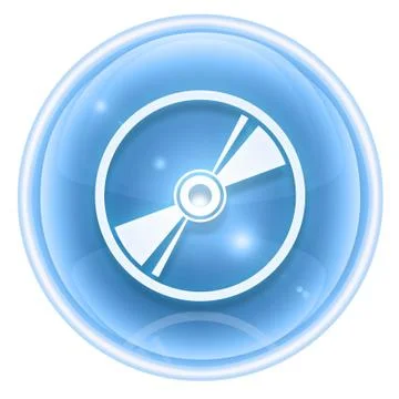 Compact disc icon ice, isolated on white background イラスト素材