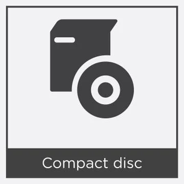 Compact disc icon isolated on white background Free Stock Illustration