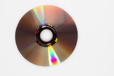 Compact Disc  isolated  on white background Foto stock