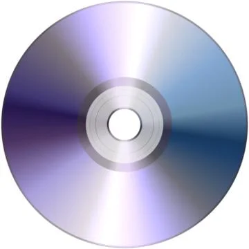 Compact disc isolated on white Stock Illustration
