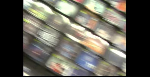 Compact Disc Music Store Shelves – Australia (1990s) Stock Footage 318947339
