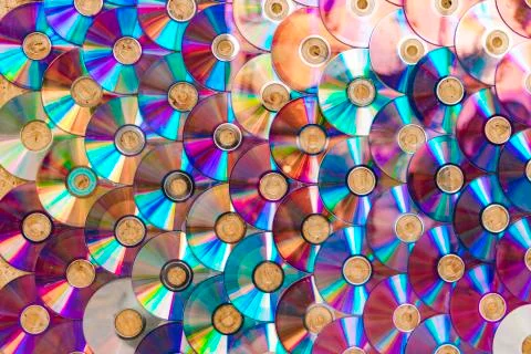 Compact disc past technologies hipster vintage style decoration element of in Foto stock
