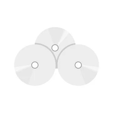 Compact Disc Stacks Vector Illustration Graphic Stock Illustration