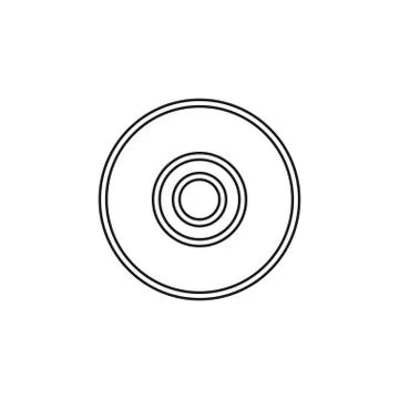 Compact disc vector icon Ilustración de archivo