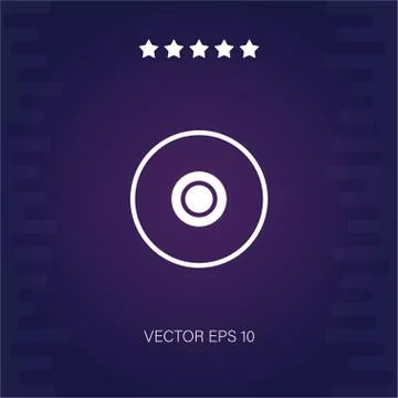 Compact disc vector icon Illustrazione stock