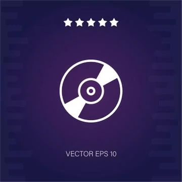 Compact disc vector icon Stock Illustration