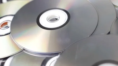 Compact Discs Rotating Stock Footage 81859709