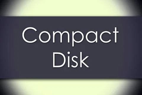 Compact Disk - business concept with text 스톡 일러스트