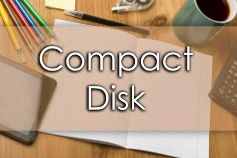 Compact Disk - business concept with text Stock Photos