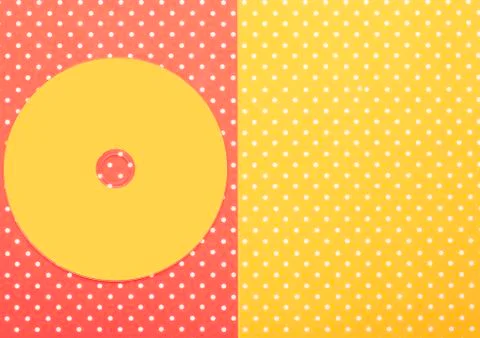 Compact disk CD  with colorful topped background Stock Photos