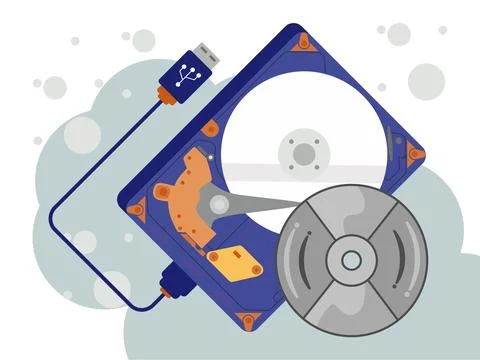 Compact Disk Concept Illustration Stock Illustration