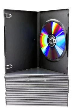 Compact disk pile Stock Photos