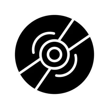 Compact Disk Vector Icon Design Illustration Stock Illustration