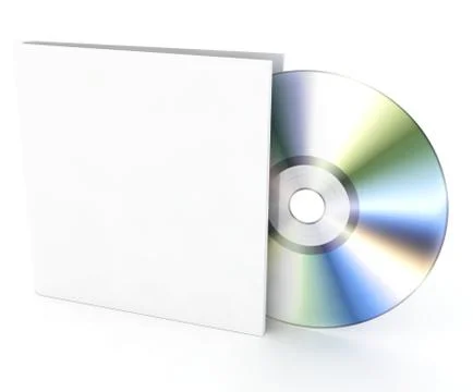 Compact disk on a white background Stock Illustration