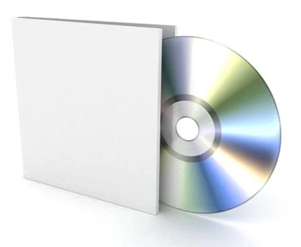 Compact disk on a white background Stock Illustration