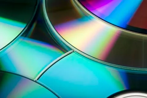 Compact disks background Stock Photos