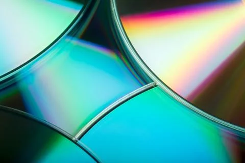 Compact disks backgrounds Stock Photos