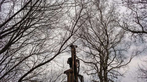 The compact drilling rig. Stock Footage 61780136