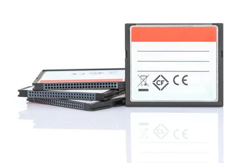 Compact Flash memory card Stock Photos
