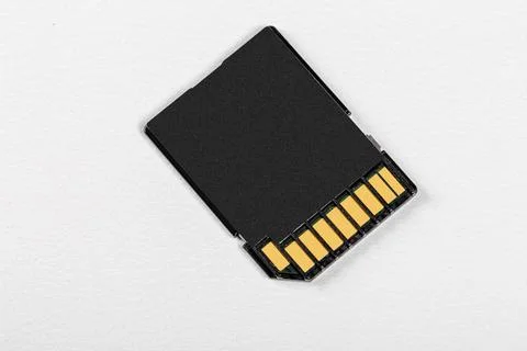 Compact flash memory card for photo on white background Foto stock