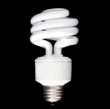 Compact florescent bulb Stock Photos