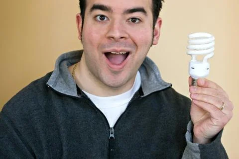 Compact Fluorescent Bulb Stock Photos