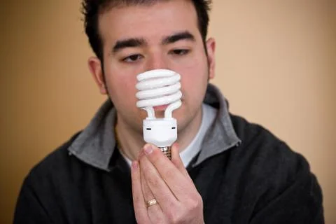 Compact Fluorescent Bulb Stock Photos