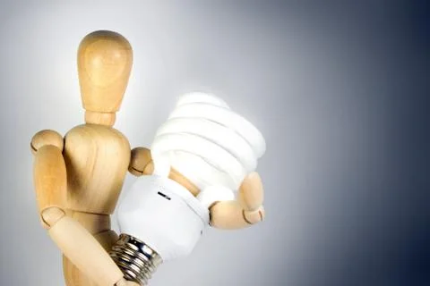 Compact Fluorescent Bulb Stock Photos