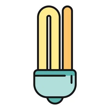 Compact fluorescent lamp representing energy efficiency and innovation Stock Illustration