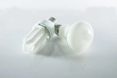 Compact Fluorescent Lamps Foto stock